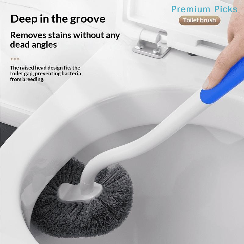 Plunger Toilet - 持ち運び可能。壁掛け式S字型トイレブラシ。手入れが簡単。長柄で、家庭用バスルームのトイレの隙間をきれいに掃除できる。