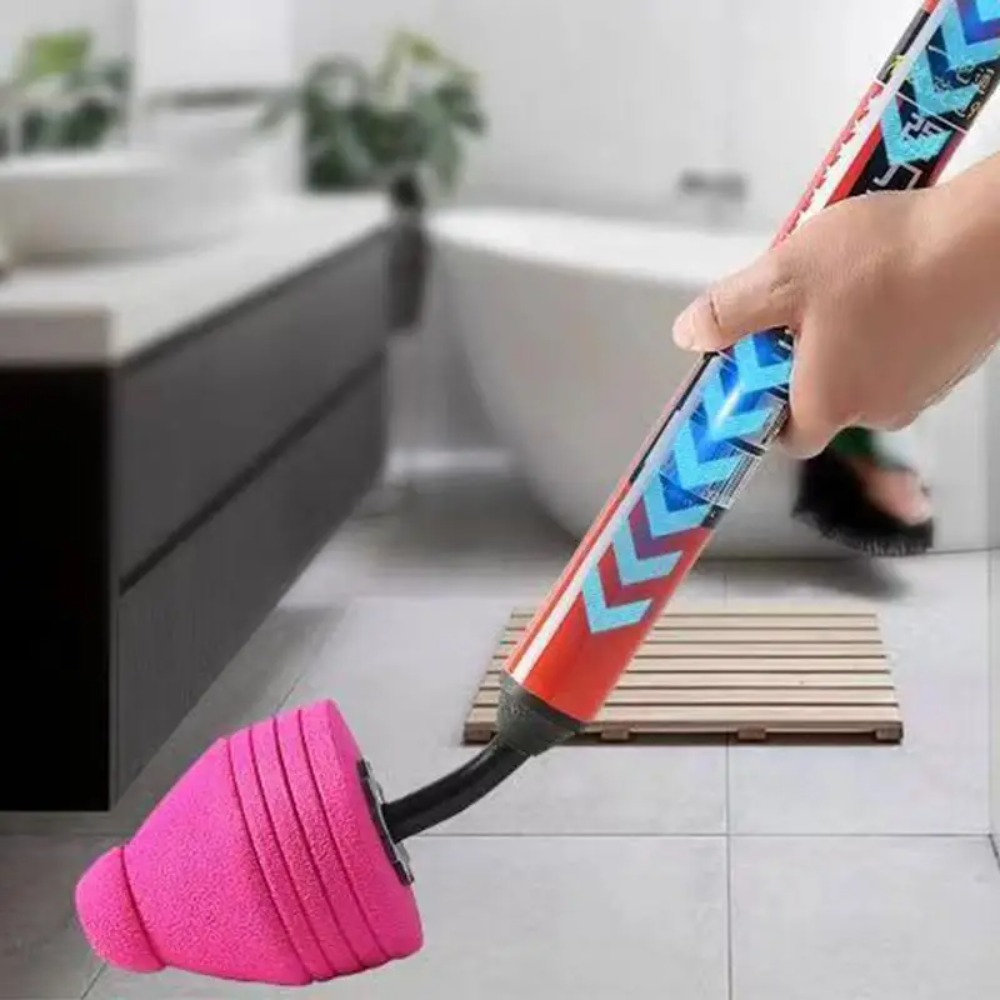 Plunger Toilet - 高圧エアプランジャー式トイレ強力詰まり除去ツール、人間工学に基づいたハンドル付き排水管詰まり除去ツール、配管キット、シンクプランジャー