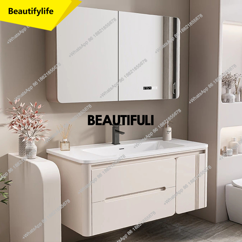 Home Bathroom Vanity Combo - a17 メイクアップシンク バスルームキャビネット コーナー トイレアクセサリー ウォールオーガナイザー