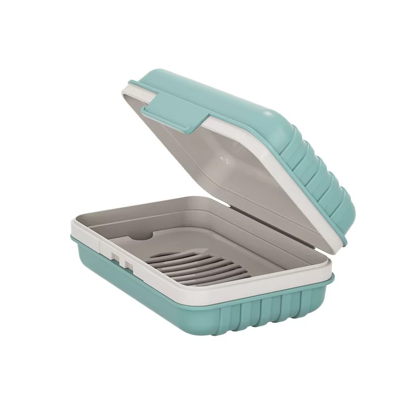 浴室や旅行に最適な、蓋付きのプラスチック製石鹸入れ。石鹸を乾 - Home Essentials Bathroom Storage のレビューと価格