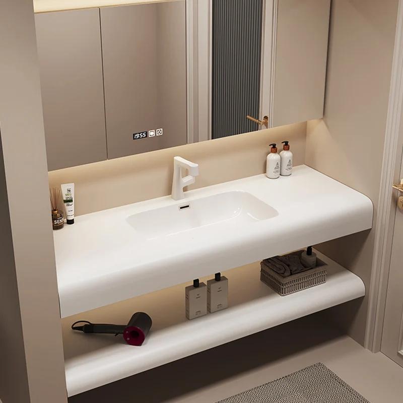 こんにちは。モダンでシンプルな洗面台キャビネット、白い収納、 - Home Bathroom Vanity Combo のレビューと価格