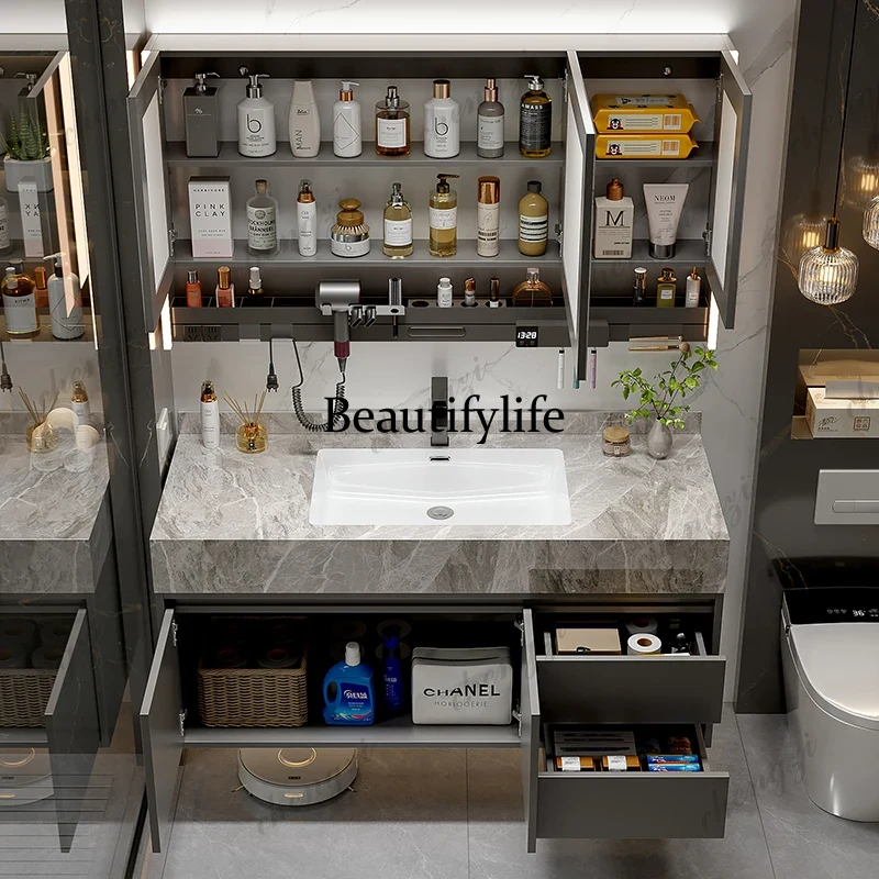 A68 収納オーガナイザー食器棚ミラー棚壁アクセサリートイレ - Home Bathroom Vanity Combo のレビューと価格