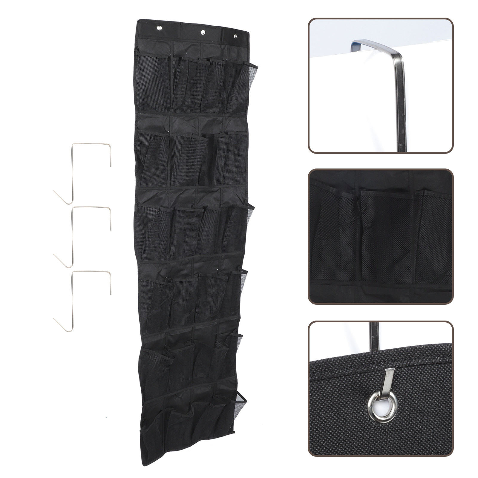1個入り、24マス収納の靴収納バッグ。家庭用、バスルーム用、 - Home Bathroom Organizer のレビューと価格