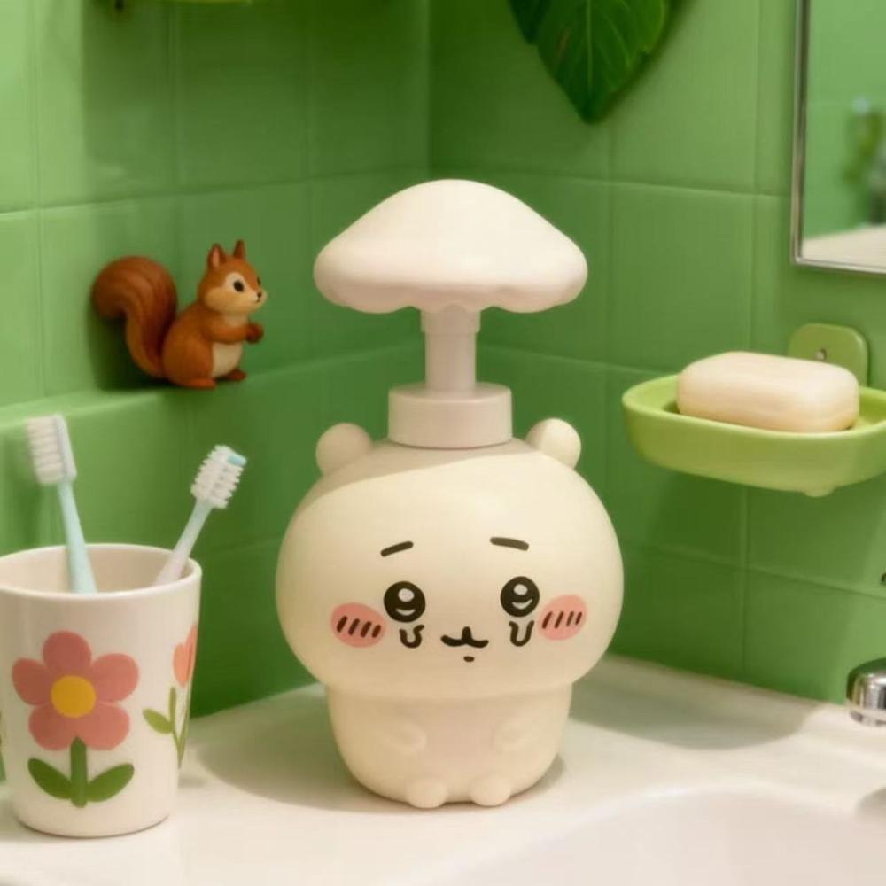 かわいい「はちわらちいかわ」デザインのディスペンサーボトル。 - Home Edit Bathroom Storage のレビューと価格