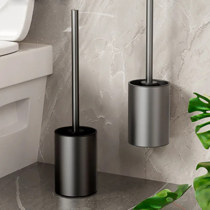 浴室トイレブラシホルダークリーニングツールスペースアルミ壁掛 - Plunger Toilet のレビューと価格