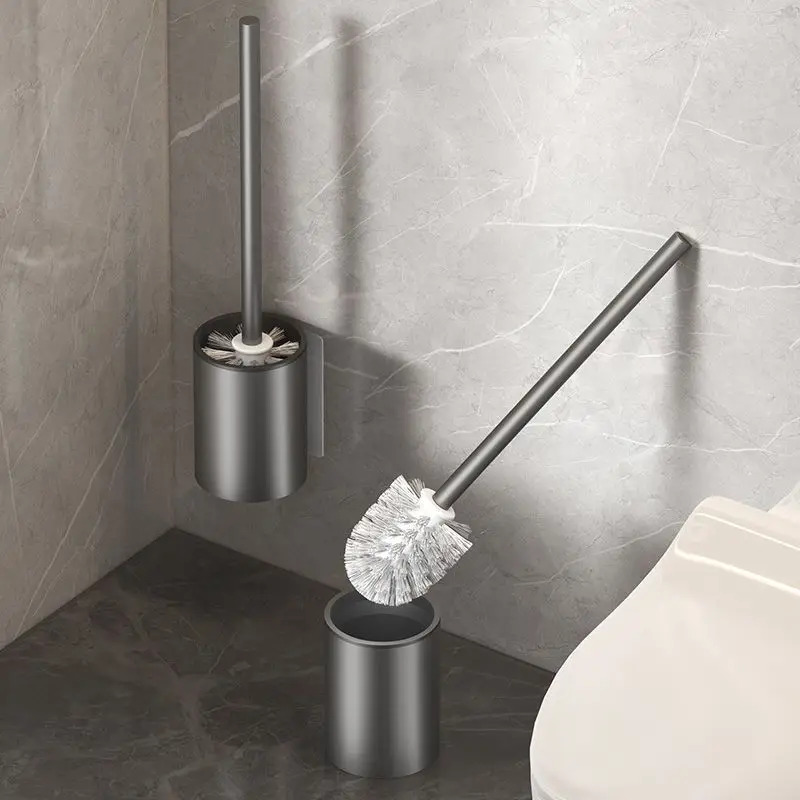 浴室トイレブラシホルダークリーニングツールスペースアルミ壁掛 - Plunger Toilet のレビューと価格